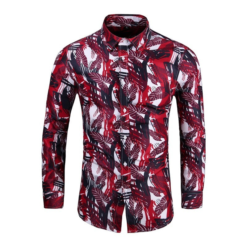 Men's Loose Printed Fashion Shirt